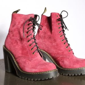 Dr Martens Airwair - Red Suede
